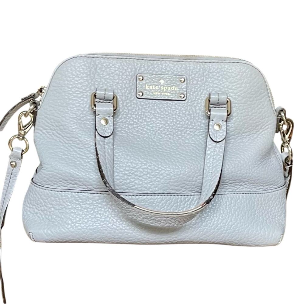 Kate Spade Grove Court Maise Leather Satchel – Heather Grey